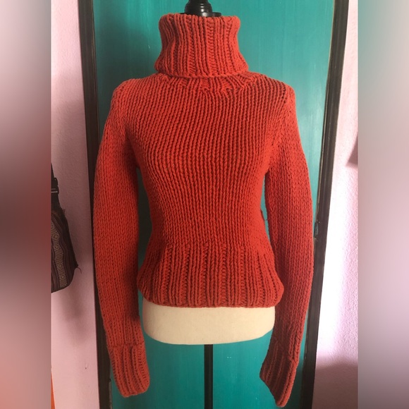 The Limited Sweaters - The Limited Hand Knit Chunky Turtle Neck